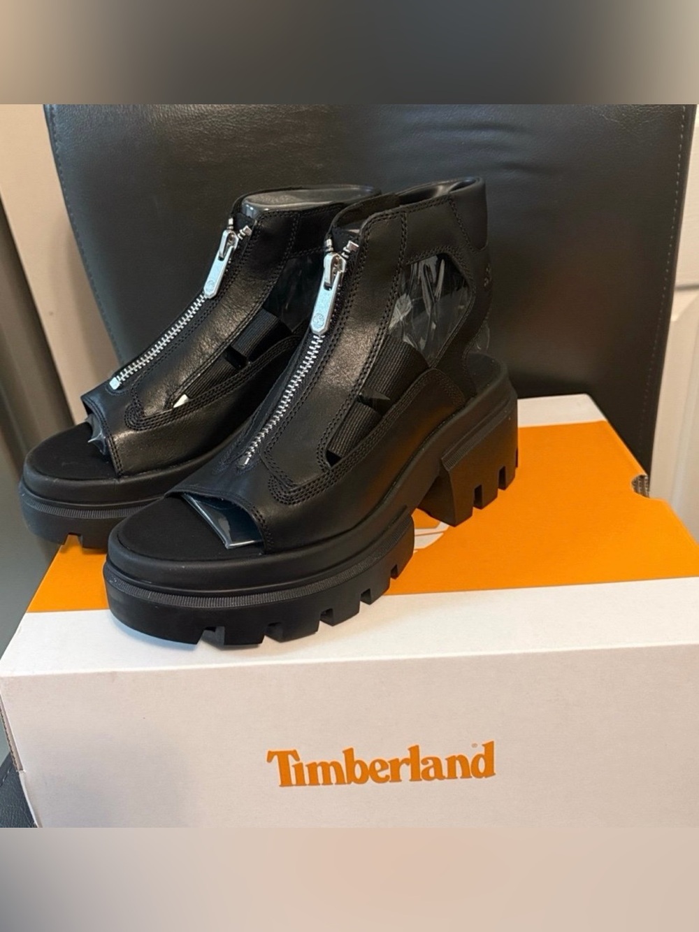 Timberland Everleigh platform gladiator sandals 8 - Picture 2 of 7